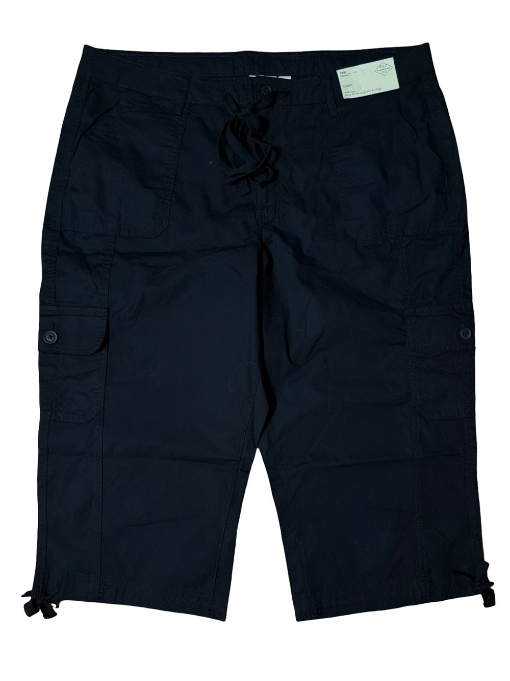 Sonoma Black Capris with Cargo Pockets
